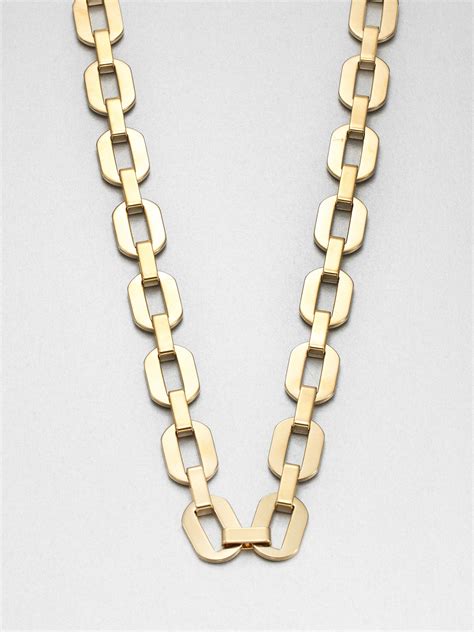 michael kors gold chain link necklace|Michael Kors jewelry.